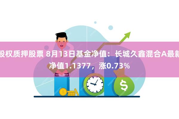 股权质押股票 8月13日基金净值：长城久鑫混合A最新净值1.1377，涨0.73%