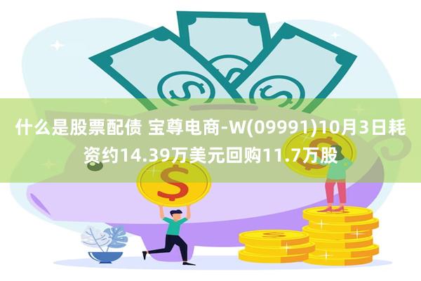 什么是股票配债 宝尊电商-W(09991)10月3日耗资约14.39万美元回购11.7万股